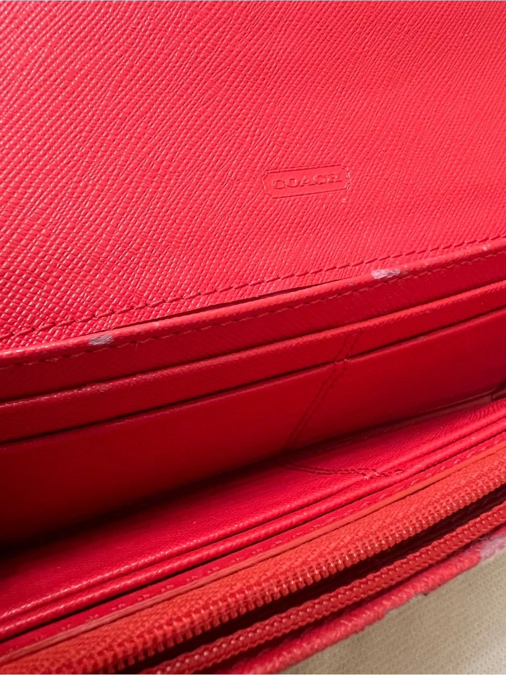 Coach Signature Canvas Long Wallet